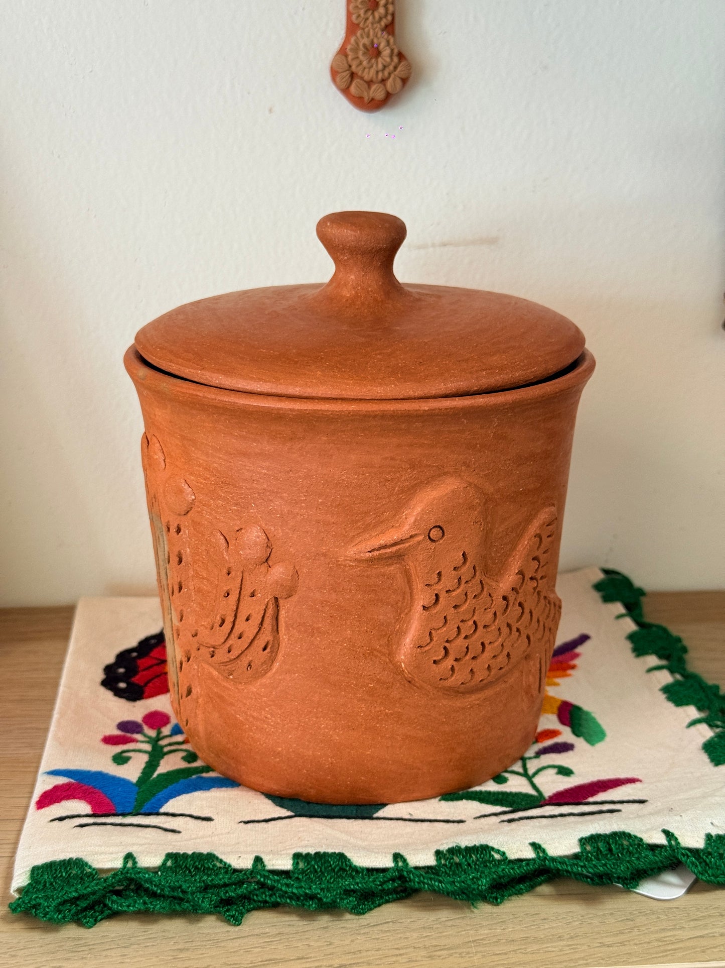 Luna Hummingbird Storage Jar “F”