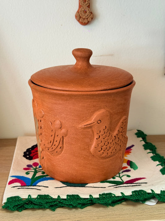 Luna Hummingbird Storage Jar “F”