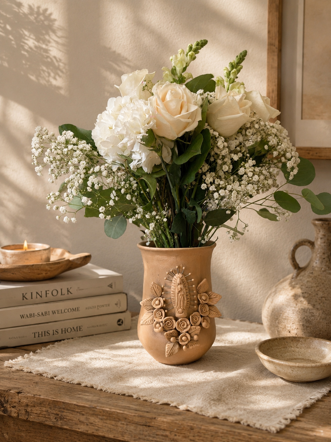 Natural Virgencita Vase