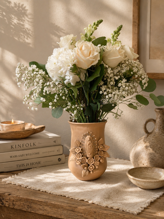 Natural Virgencita Vase