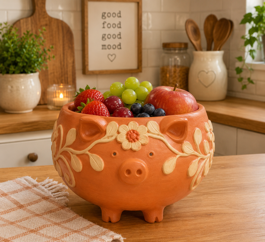 PRE ORDER BORDADO RED PIGGY BOWL