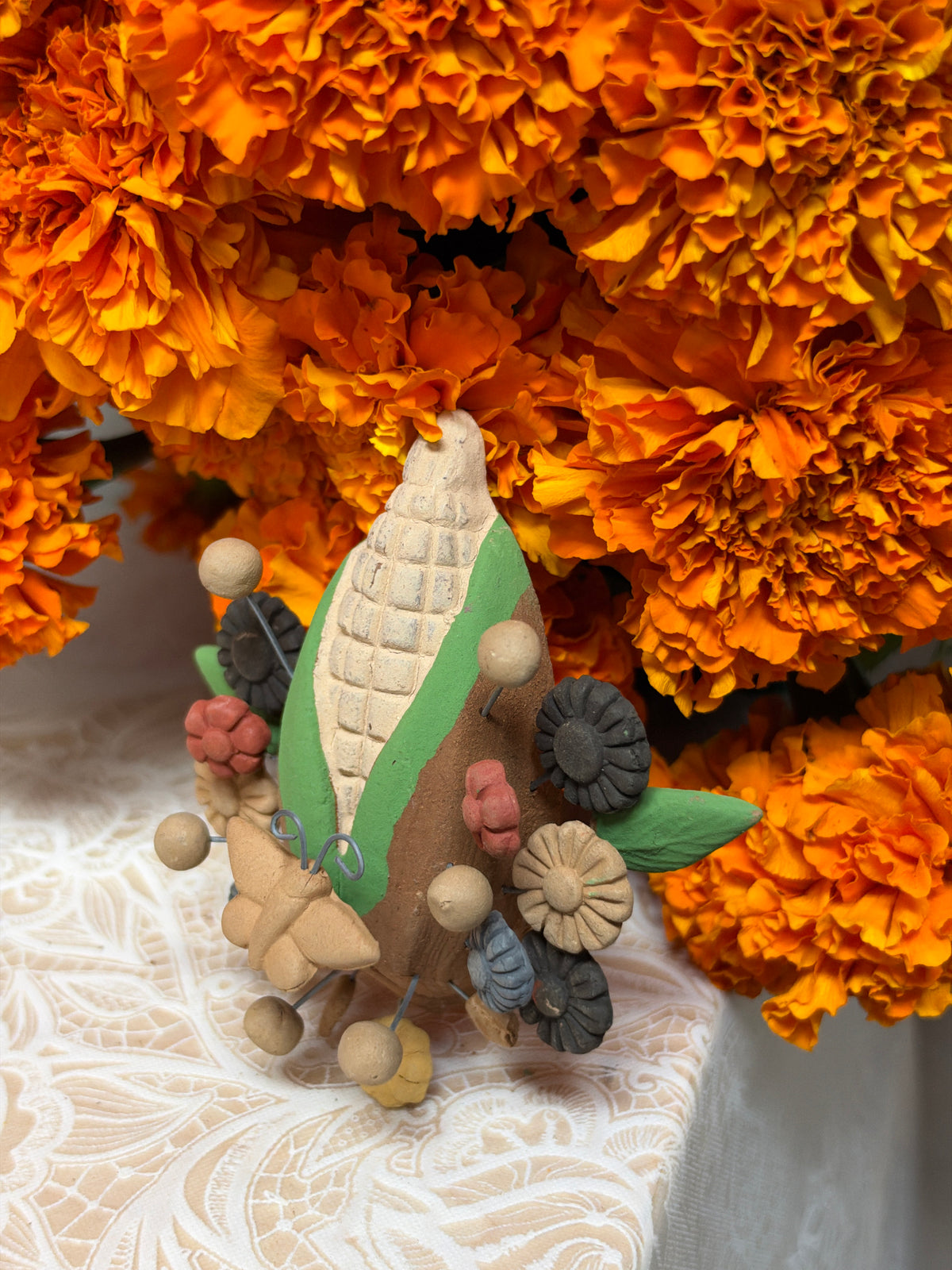 Natural Corn Wall Decor 3”