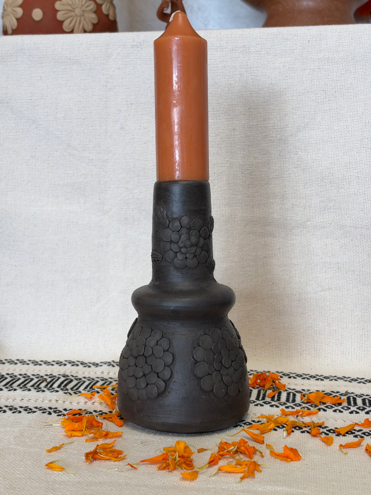 Ahumado Cempasuchil Candle Holder #1
