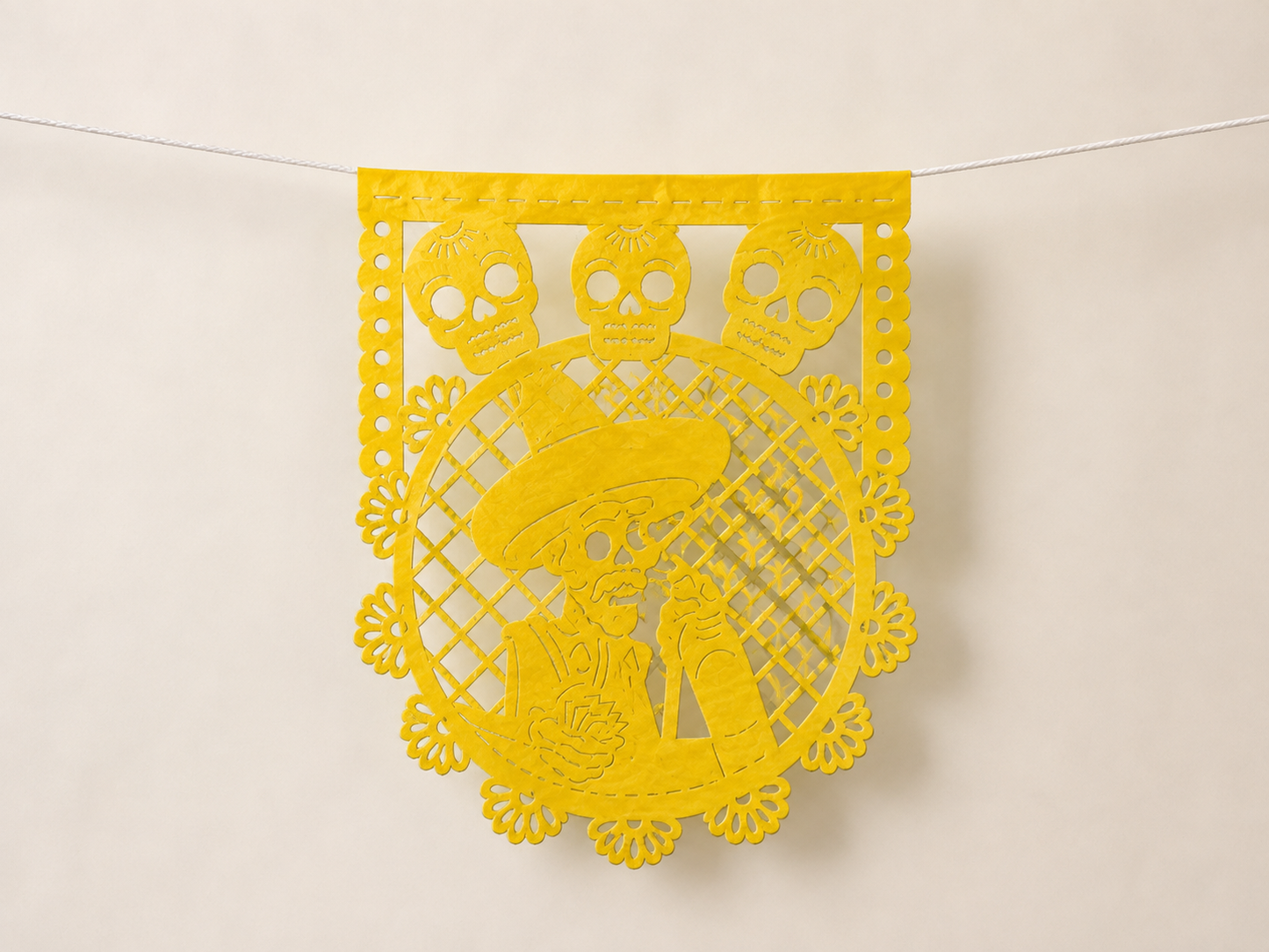 Papel Picado Dia de Muertos Garland