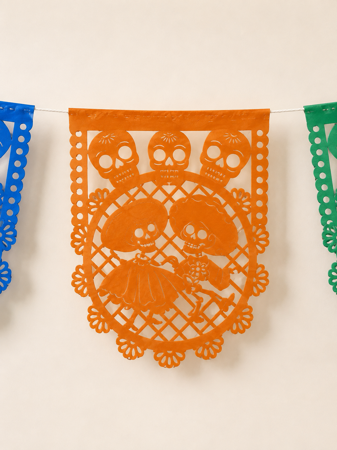 Papel Picado Dia de Muertos Garland