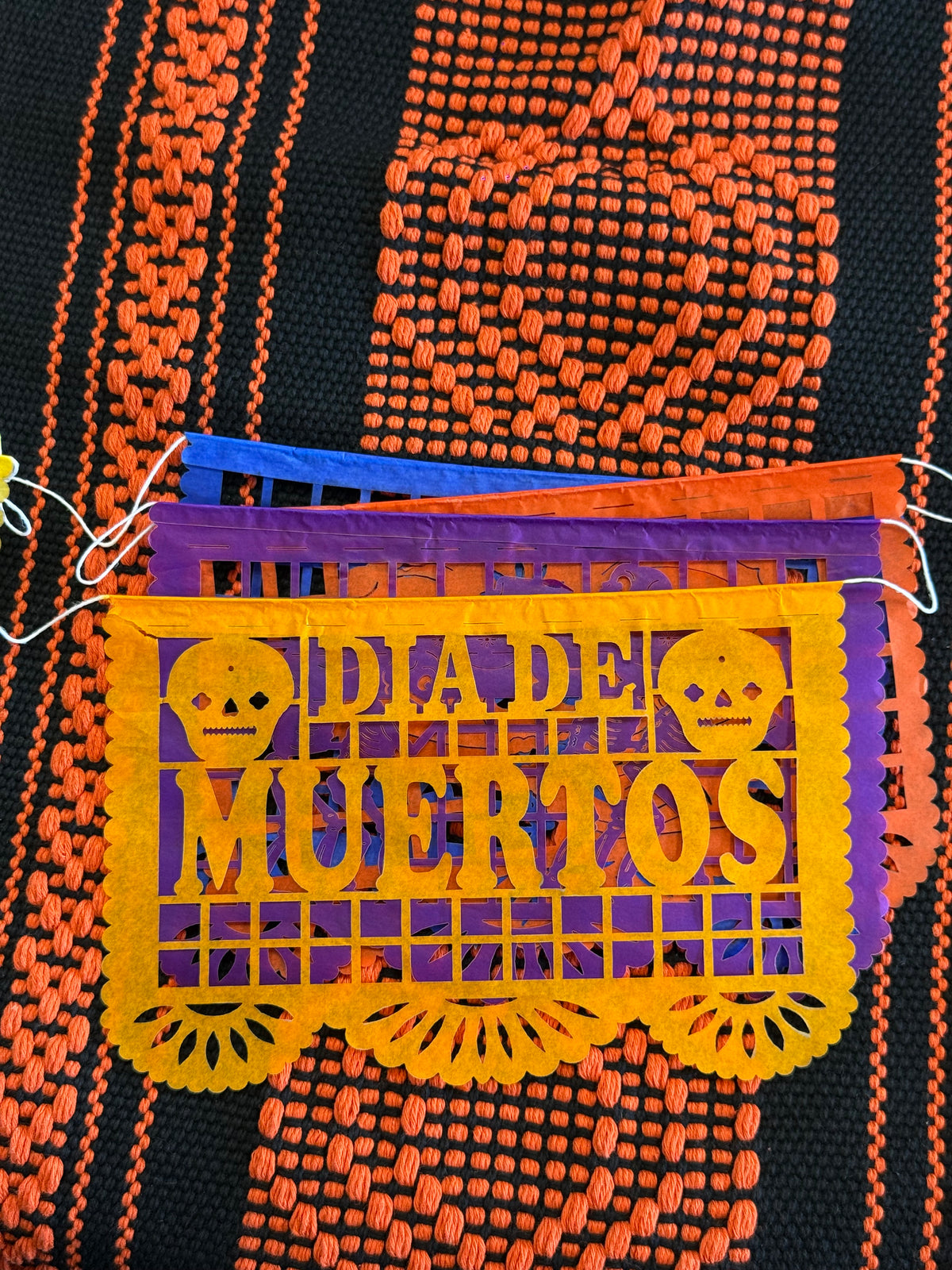 Papel Picado Dia de Muertos Garland