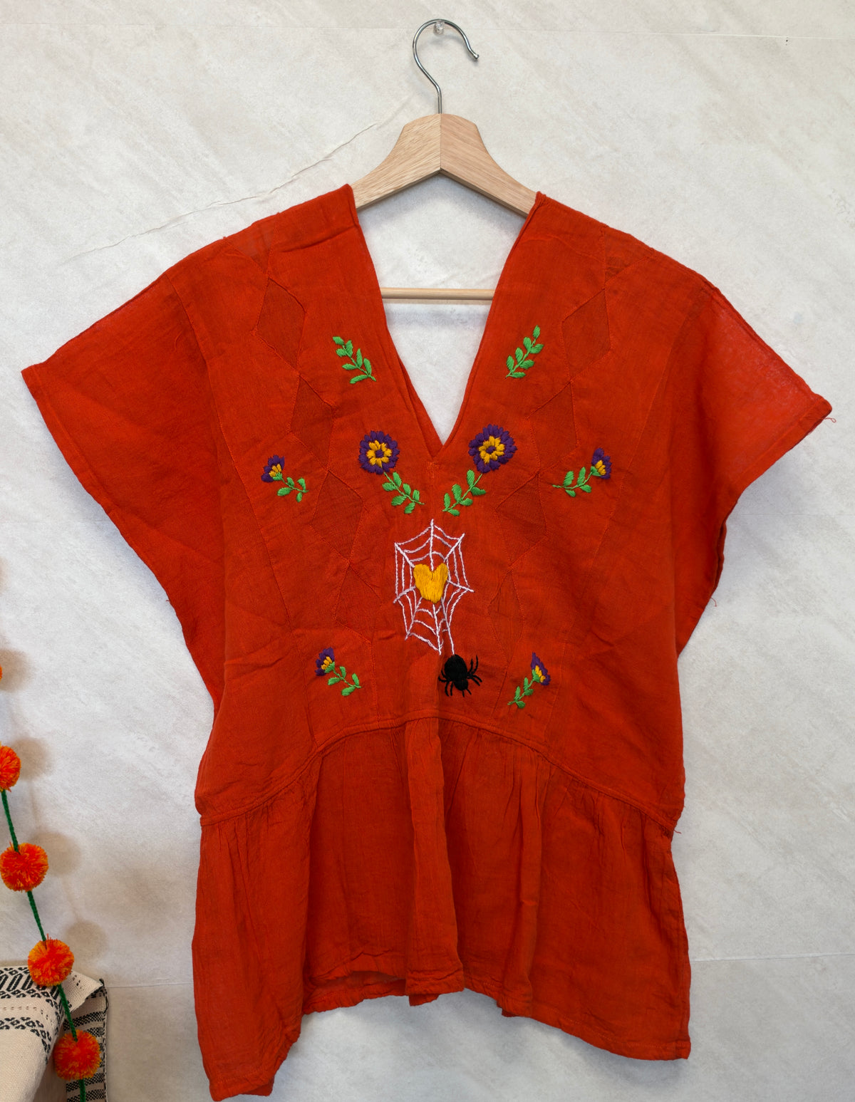 Orange Spidey Blouse L