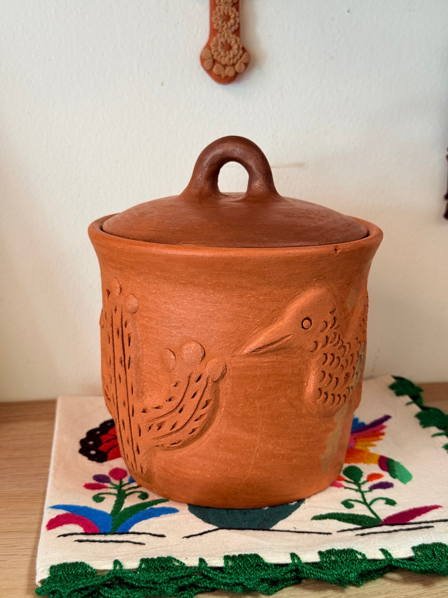 Luna Hummingbird Storage Jar “K”