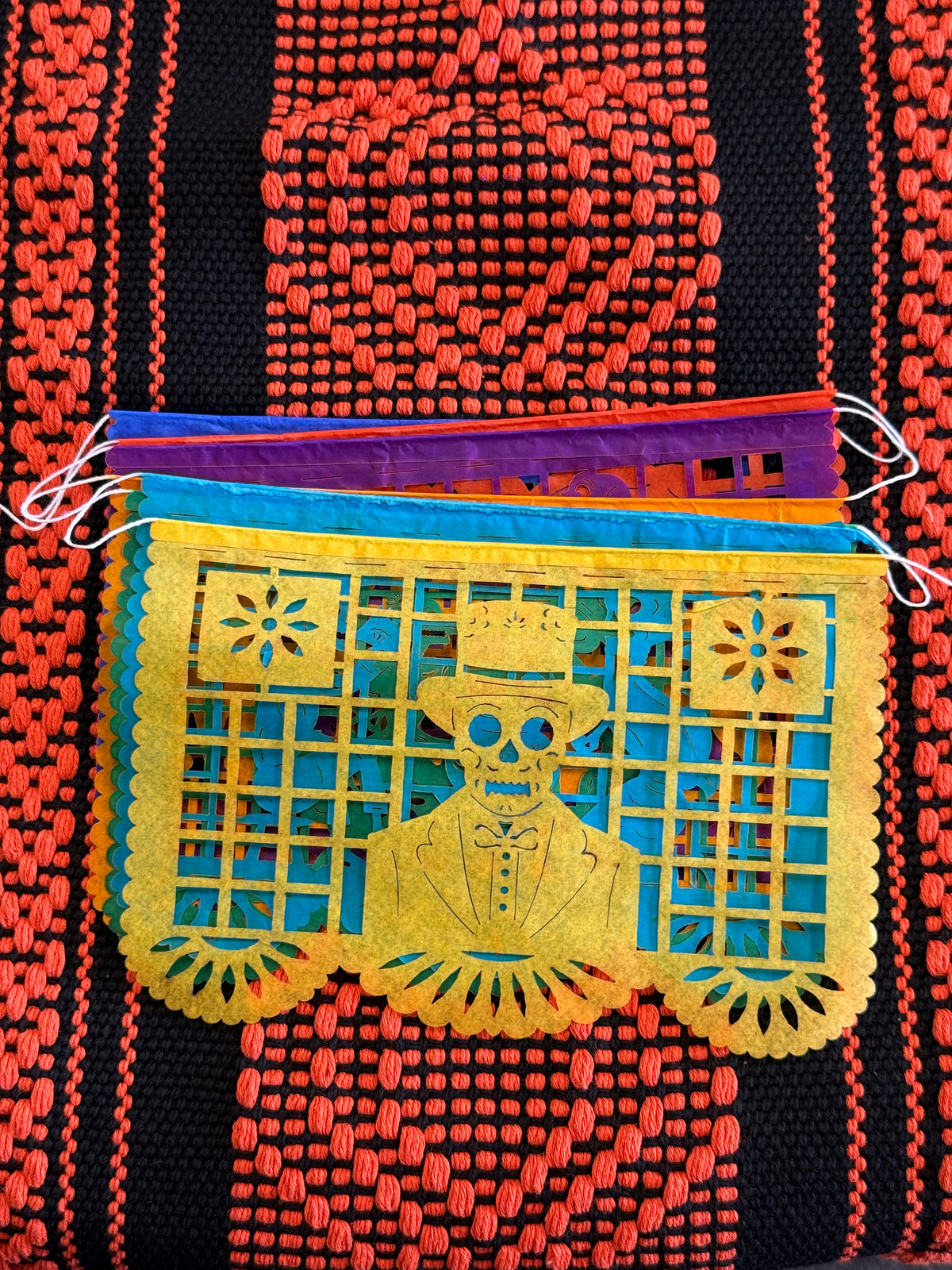 Papel Picado Dia de Muertos Garland