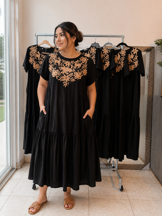 OTOMI DRESS - Black