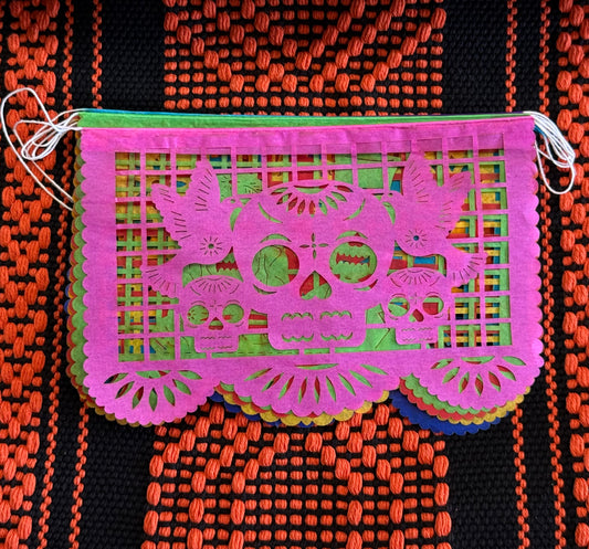 Papel Picado Dia de Muertos Garland