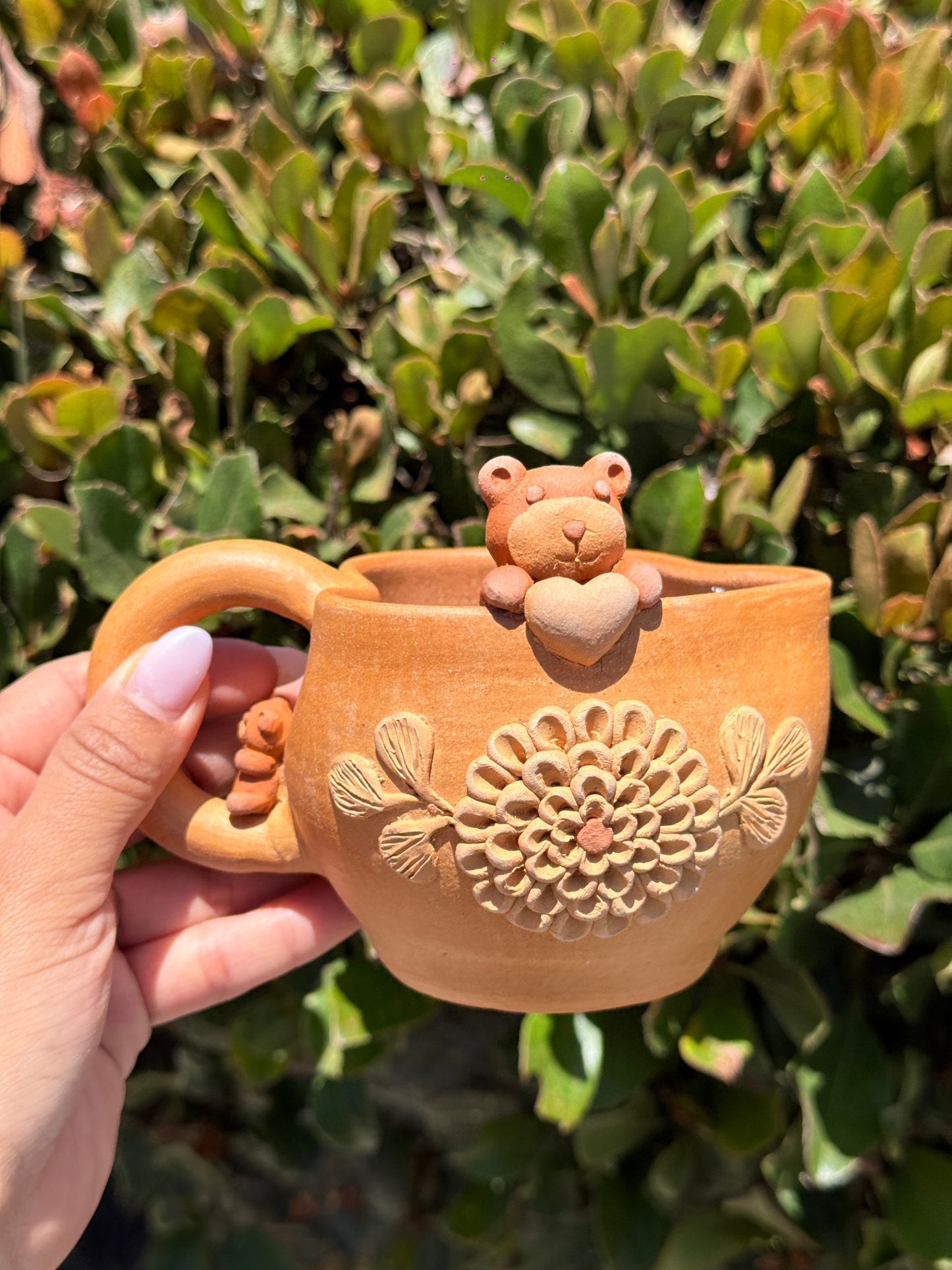 “Emily” Natural Flower Mug