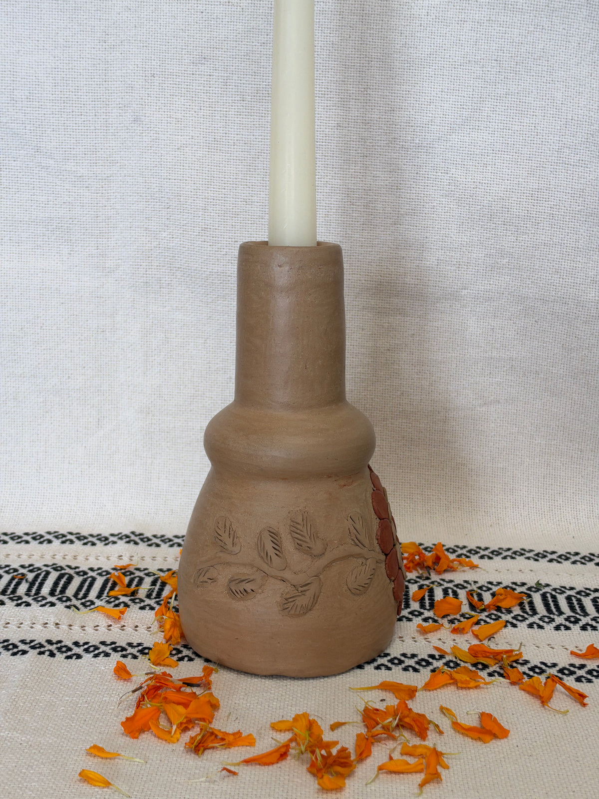 Cempasuchil Candle Holder #2