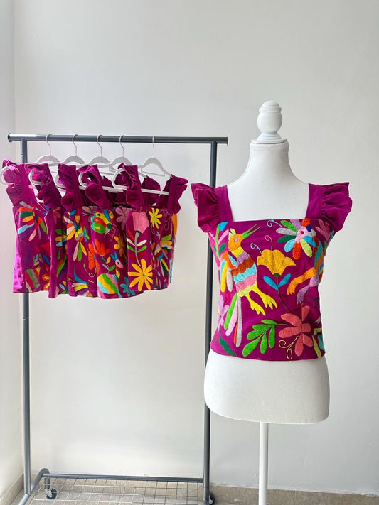 Blusa tenango/otomi - BUGAMBILIA