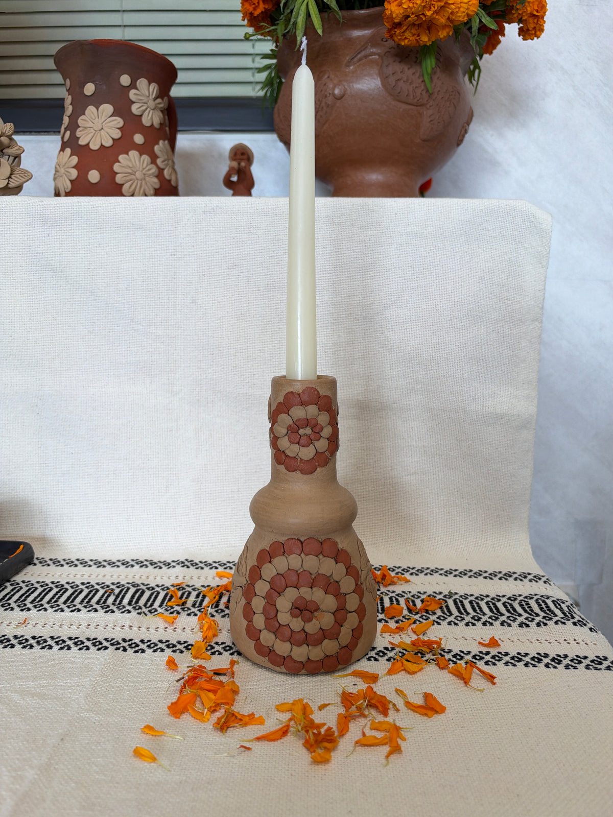 Cempasuchil Candle Holder #1