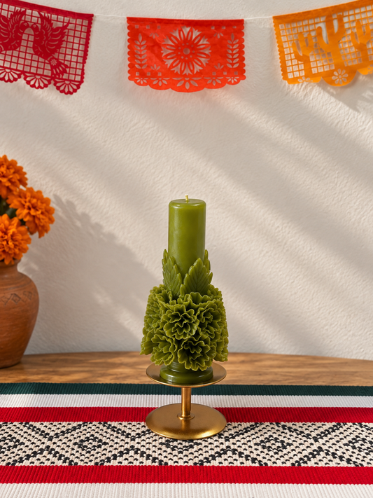 OLIVE GREEN 8" Candle