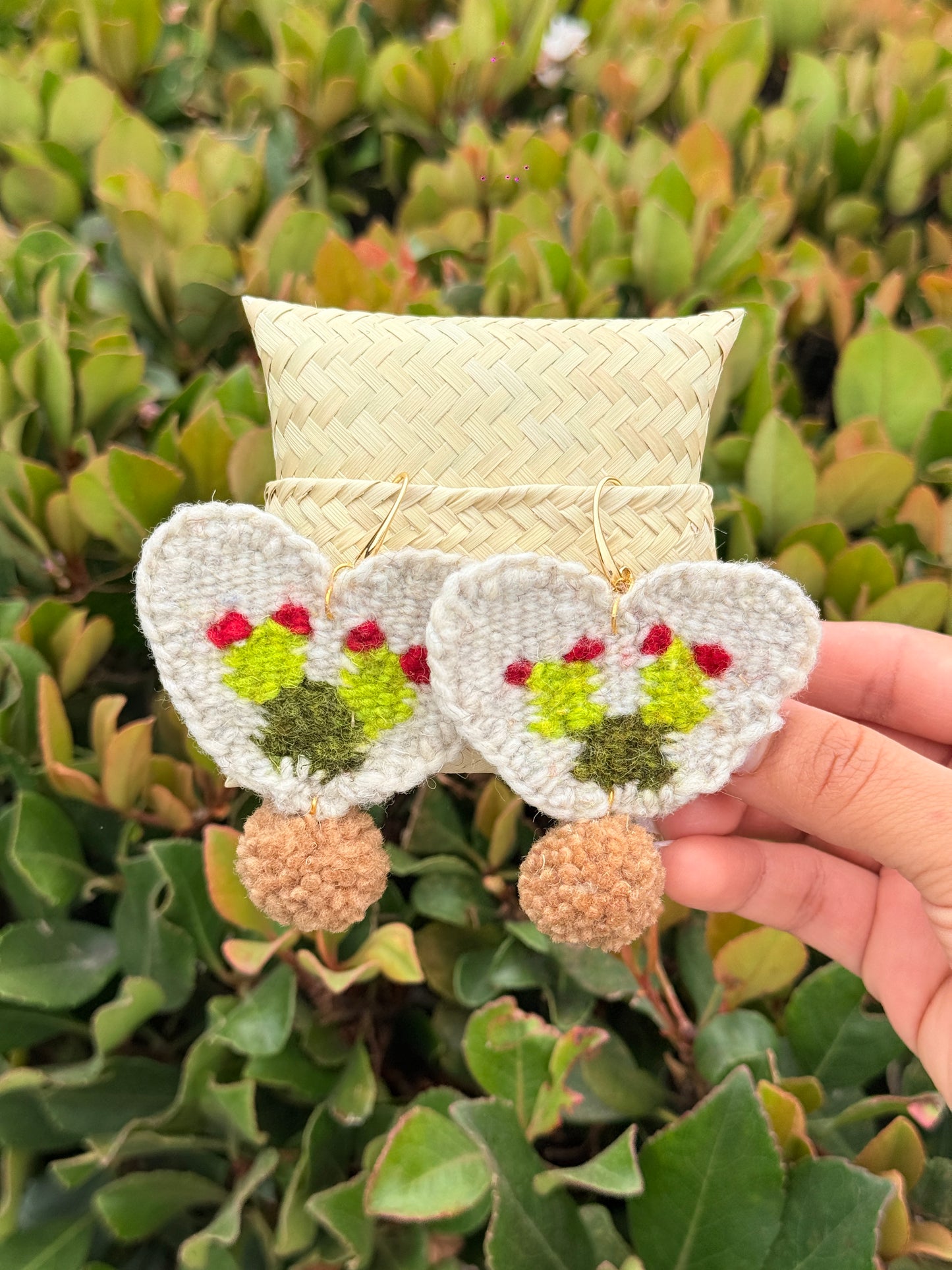 “Nopal” Heart Earrings