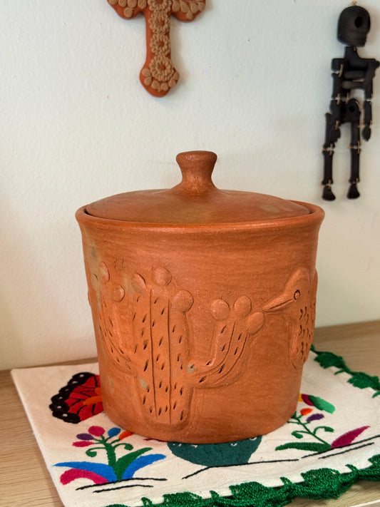 Luna Hummingbird Storage Jar “P”