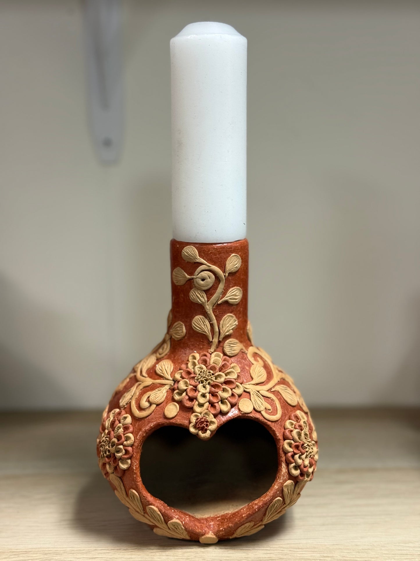 Chimney “Cempasúchil” / 6” Chimenea de barro