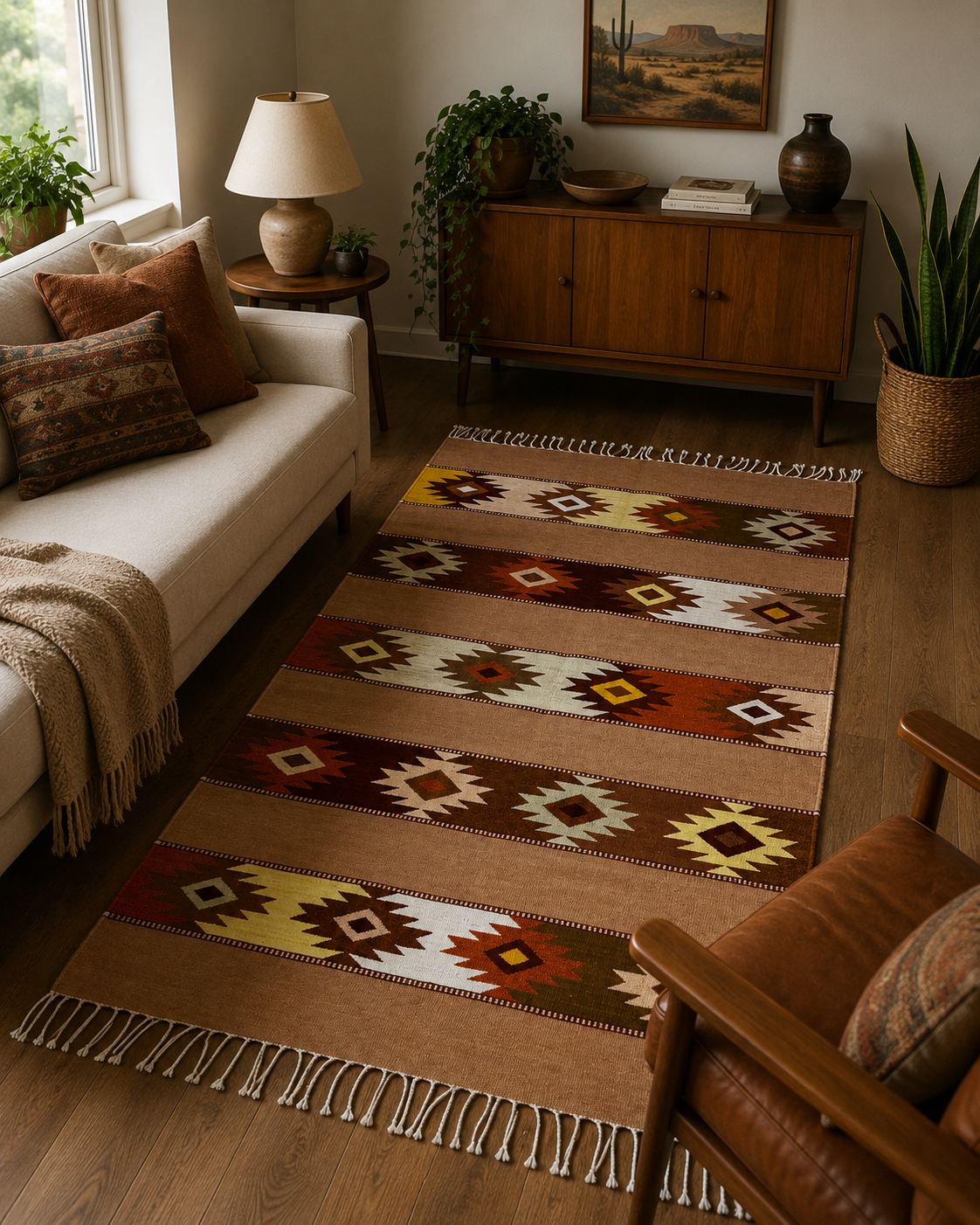 Zapotec Diamonds Rug 5ft
