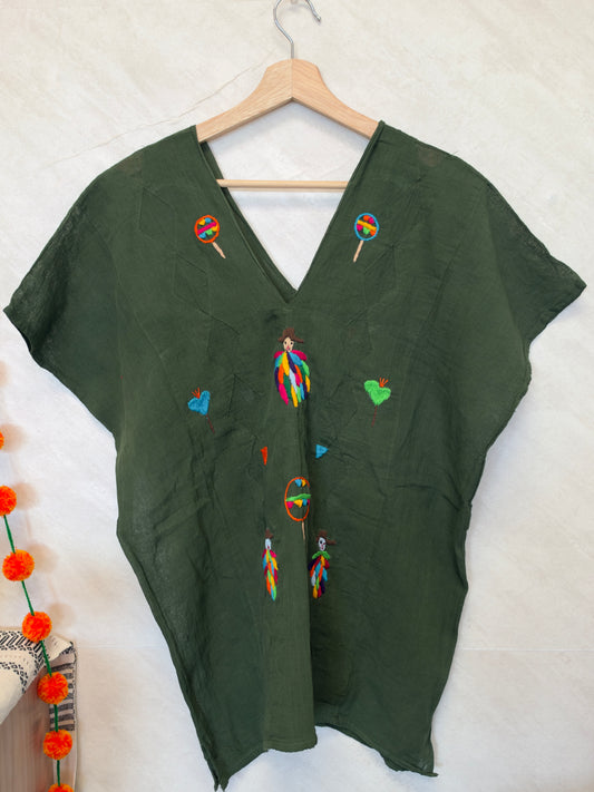 Hunter Green Teliche Blouse XL
