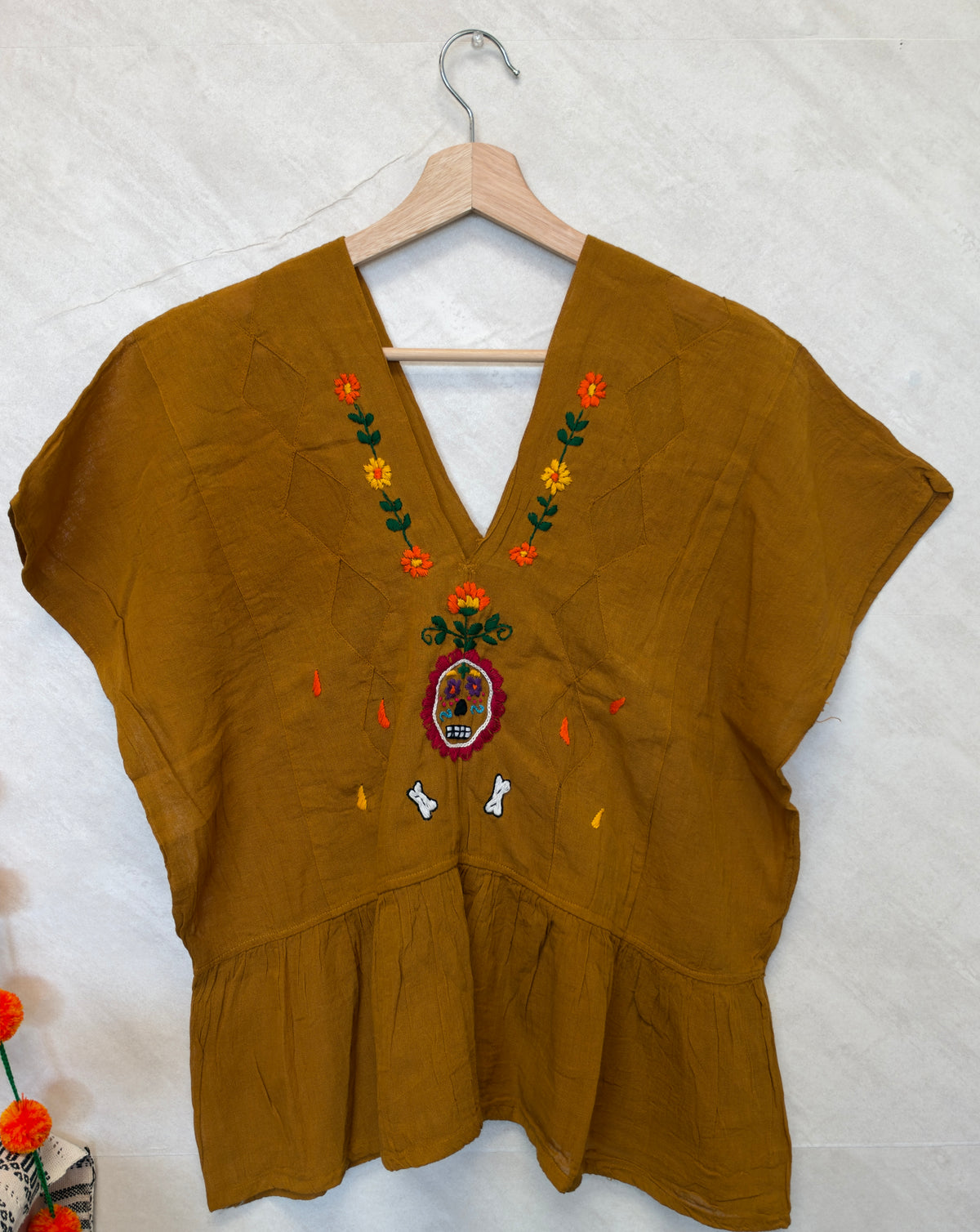 Golden Catrina Blouse XL