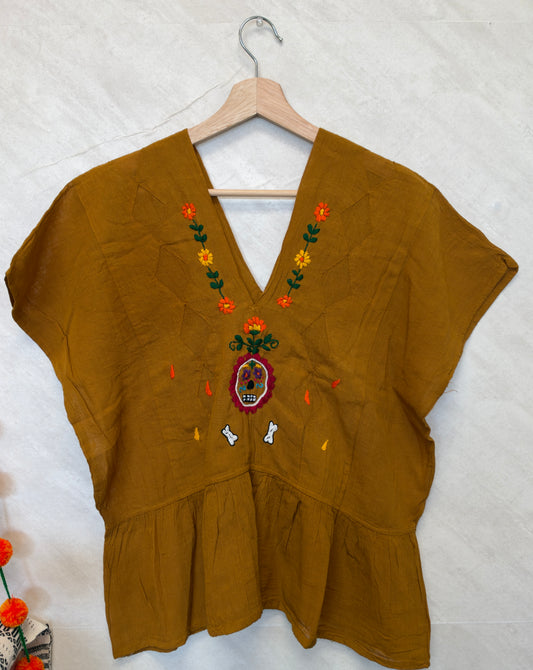 Golden Catrina Blouse XL