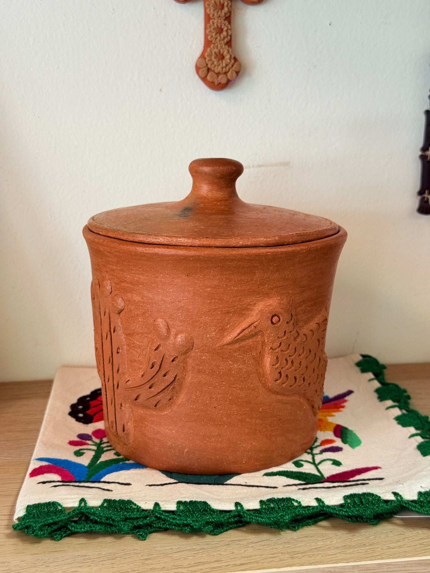 Luna Hummingbird Storage Jar “J”