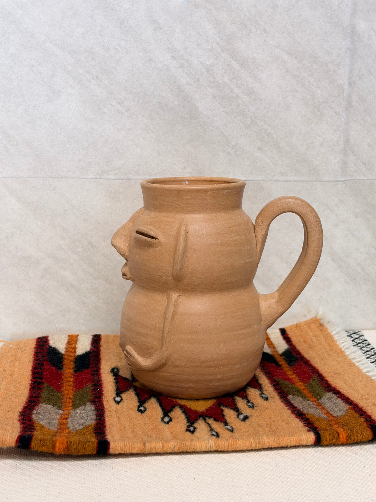 Budda Natural Tumbler with handle in the back