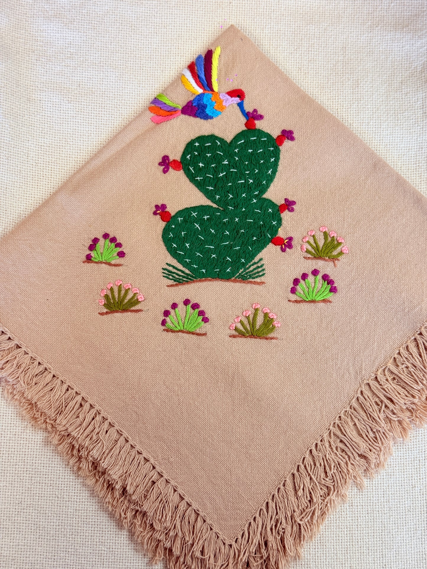 “Cactus” Pink/Purple Flowers Napkin