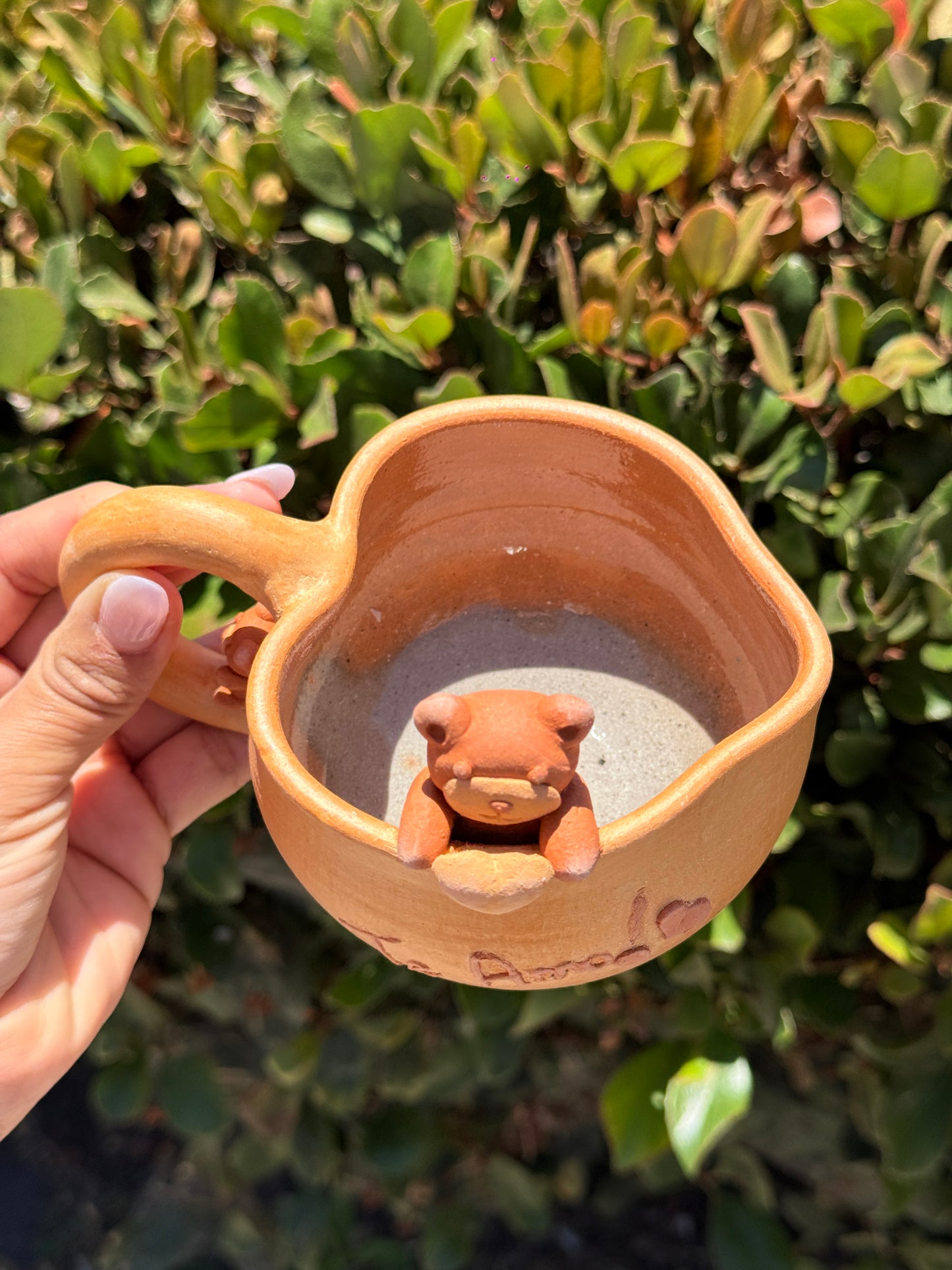 “Te Amo” Natural Heart Bear Mug