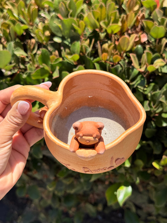 “Te Amo” Natural Heart Bear Mug
