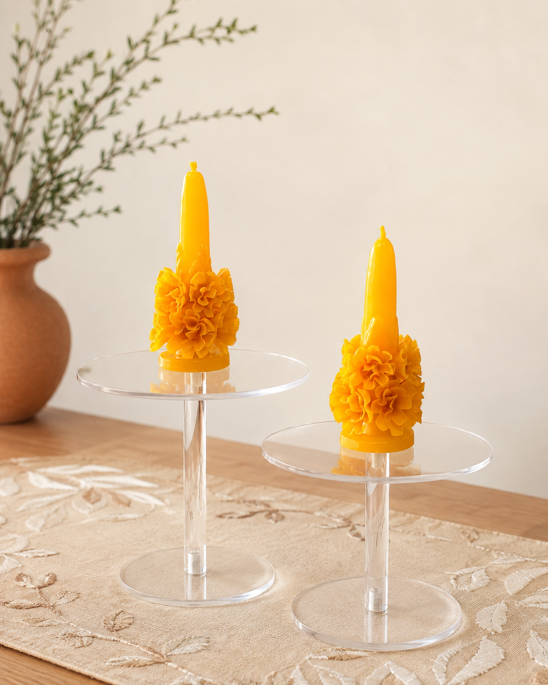 Yellow 5" Candle