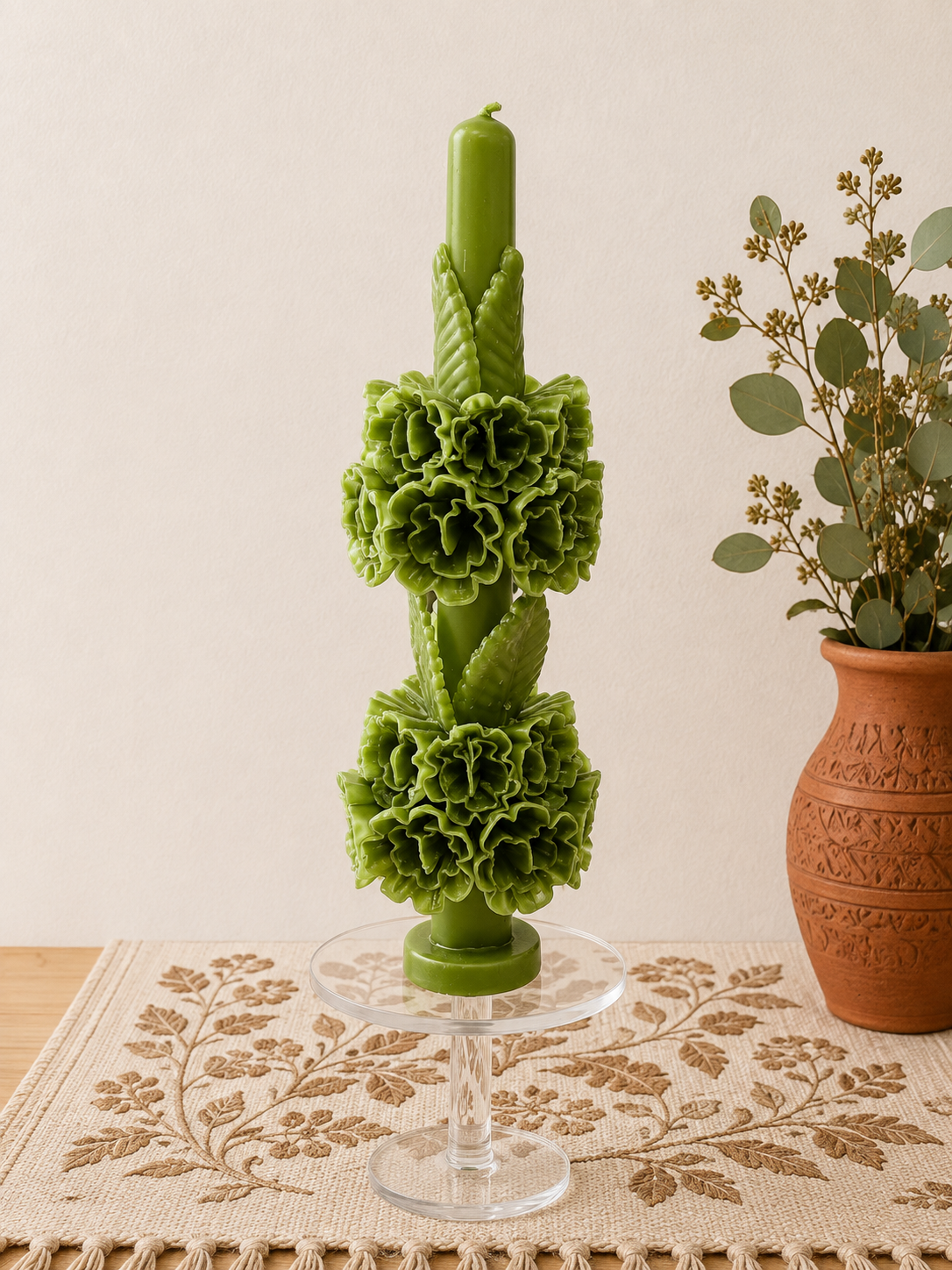 HUNTER GREEN 11.5" CANDLE
