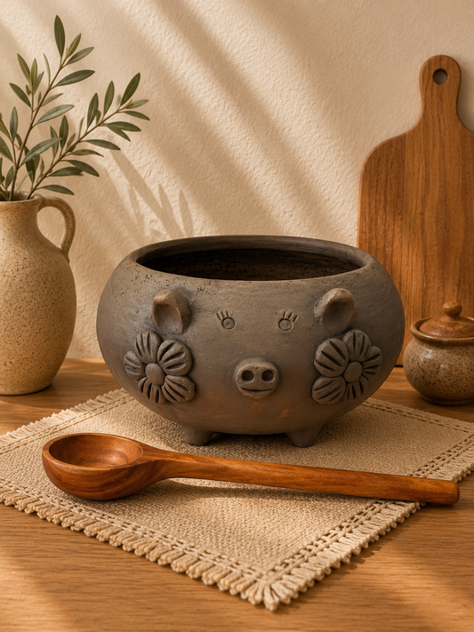 "Luna" Piggy Bowl 7''