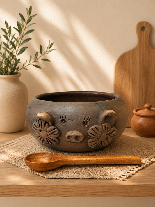 "Sara" Piggy Bowl 6''