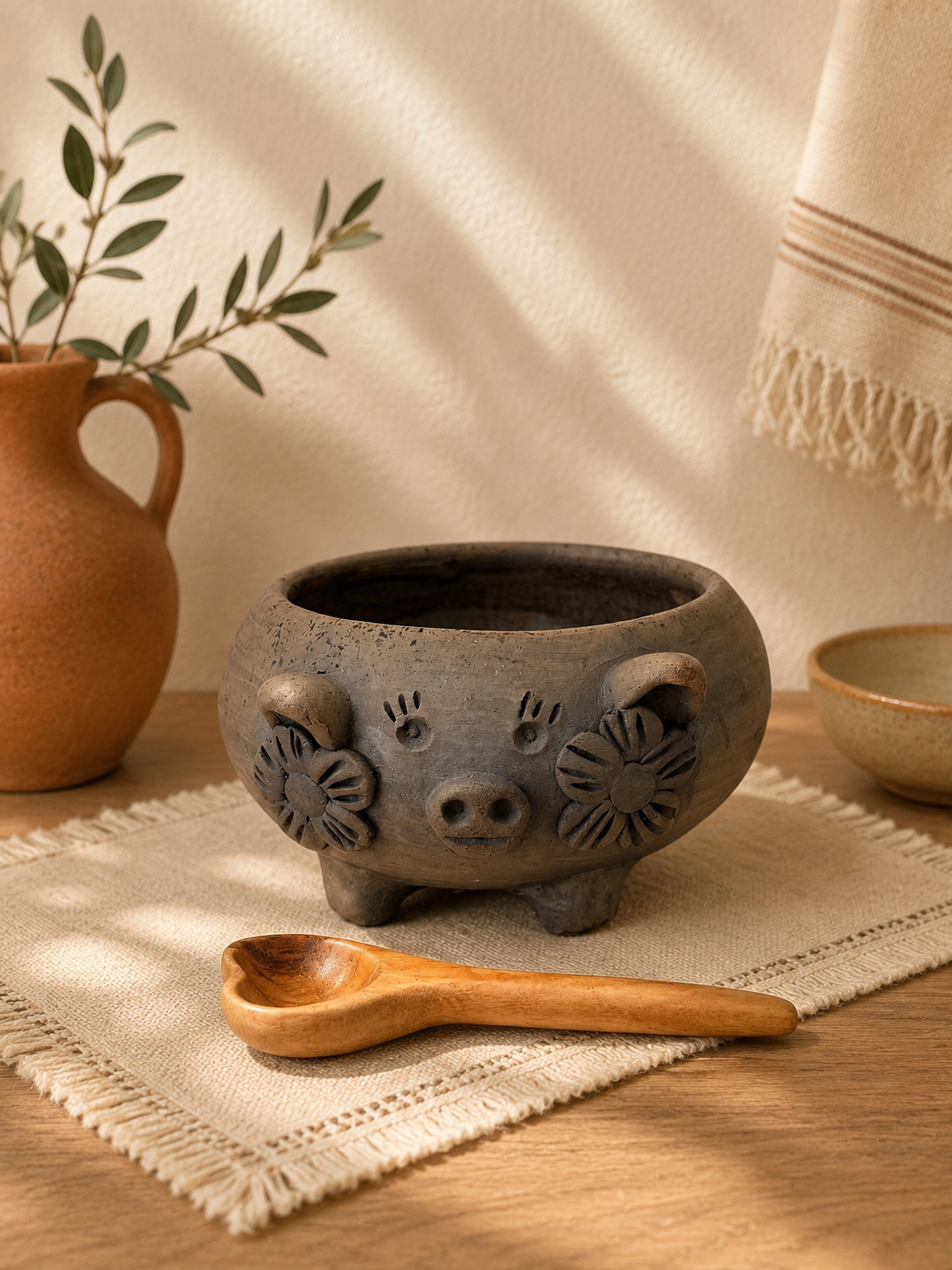 "Lily" Piggy Bowl 4.5''