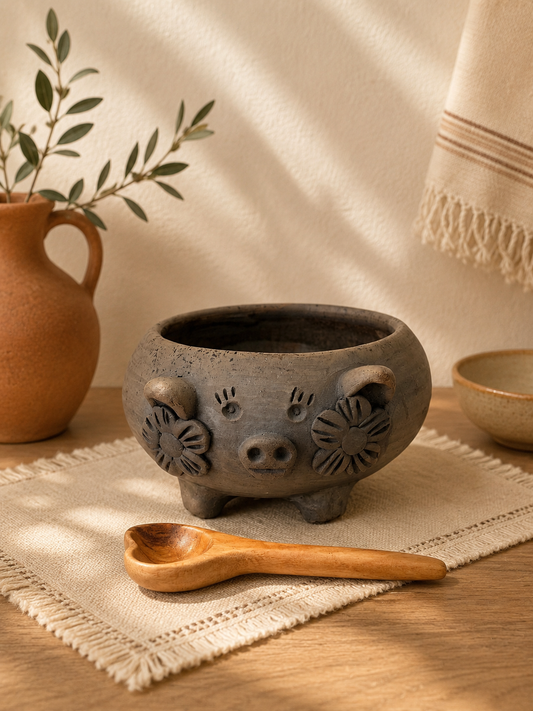 "Lily" Piggy Bowl 4.5''
