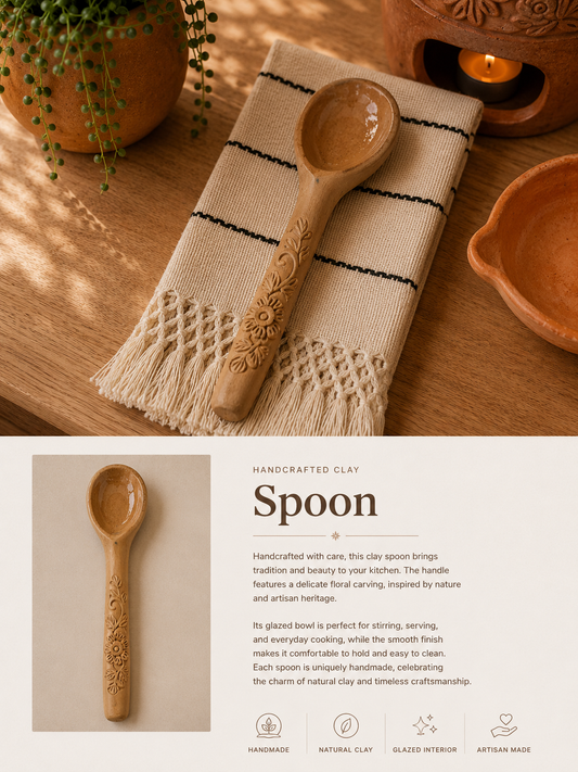 Natural Clay Spoon