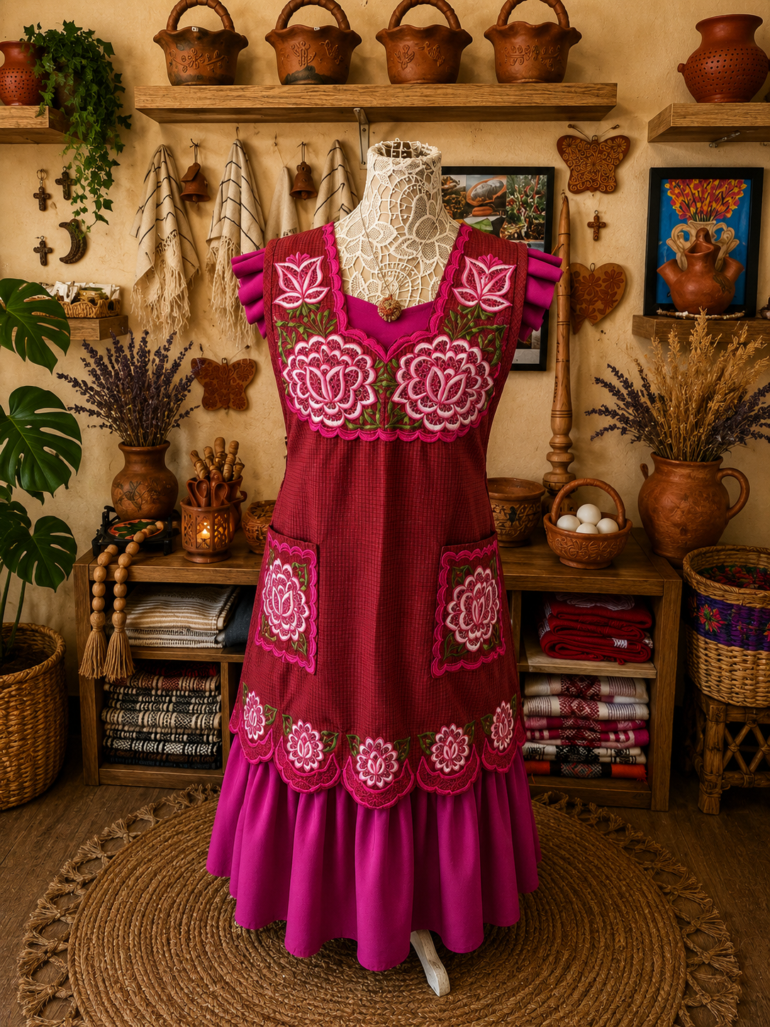 "Hortensia" Apron/mandil (38)