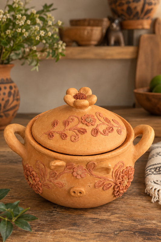 PRE ORDER- Piggy Cazuela Natural