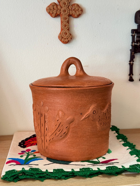 Luna Hummingbird Storage Jar “E”