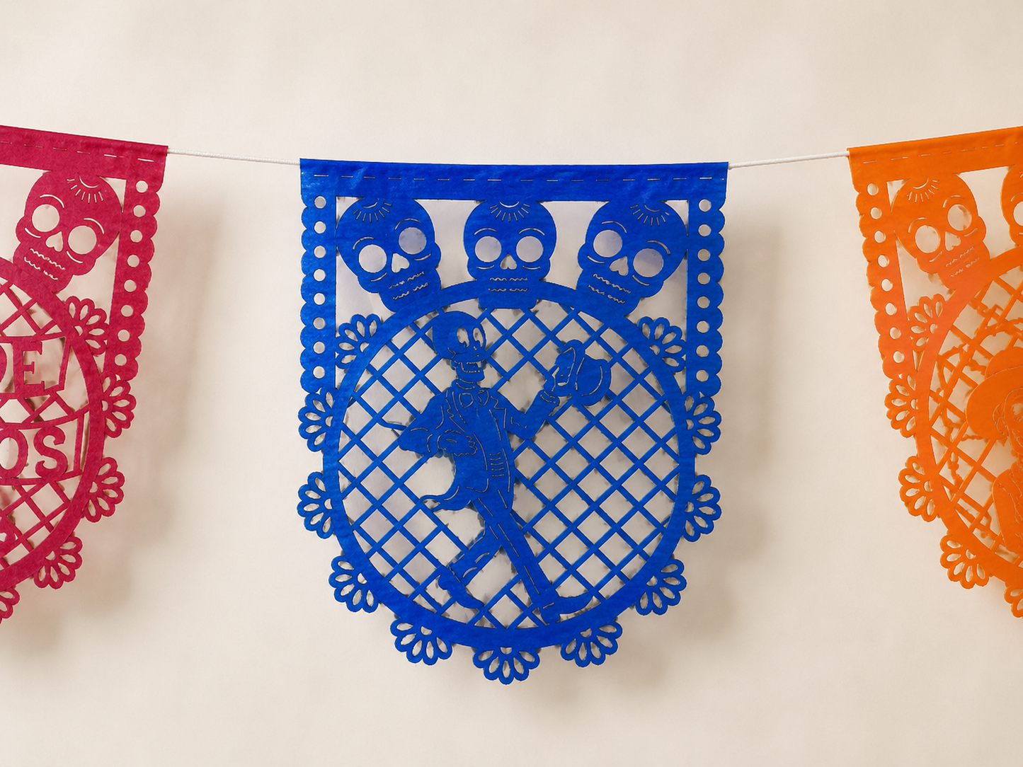 Papel Picado Dia de Muertos Garland
