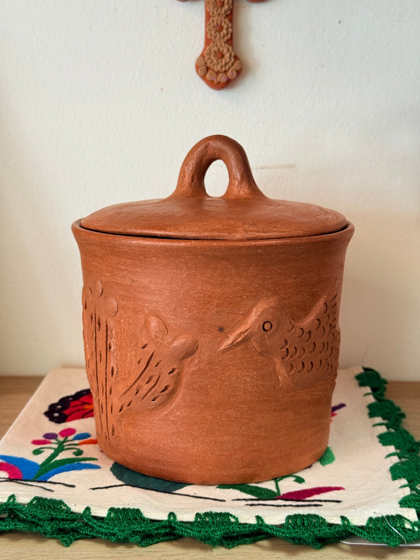 Luna Hummingbird Storage Jar “E”
