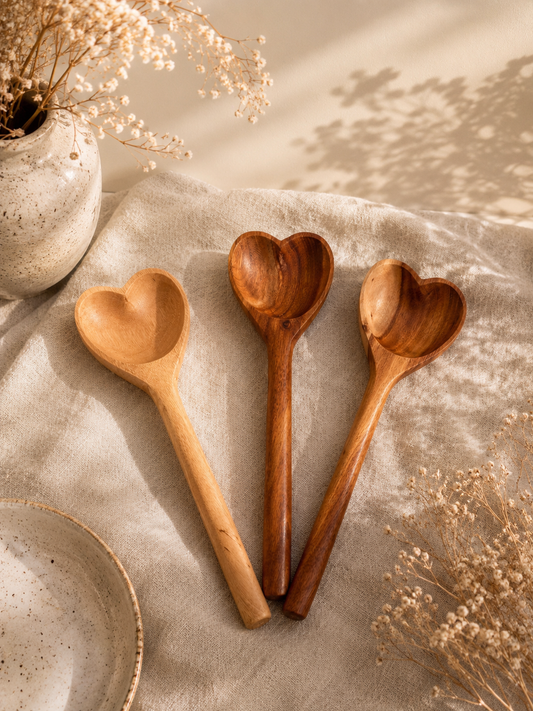 Heart shaped Guamuchil Spoon