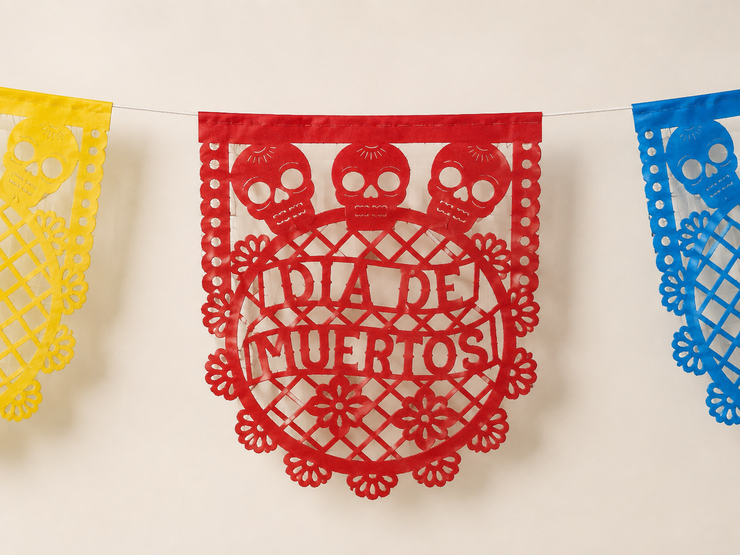 Papel Picado Dia de Muertos Garland