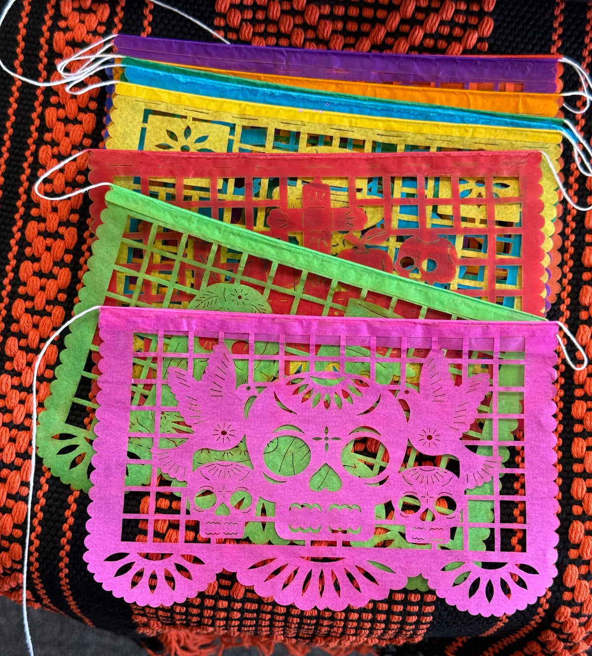 Papel Picado Dia de Muertos Garland