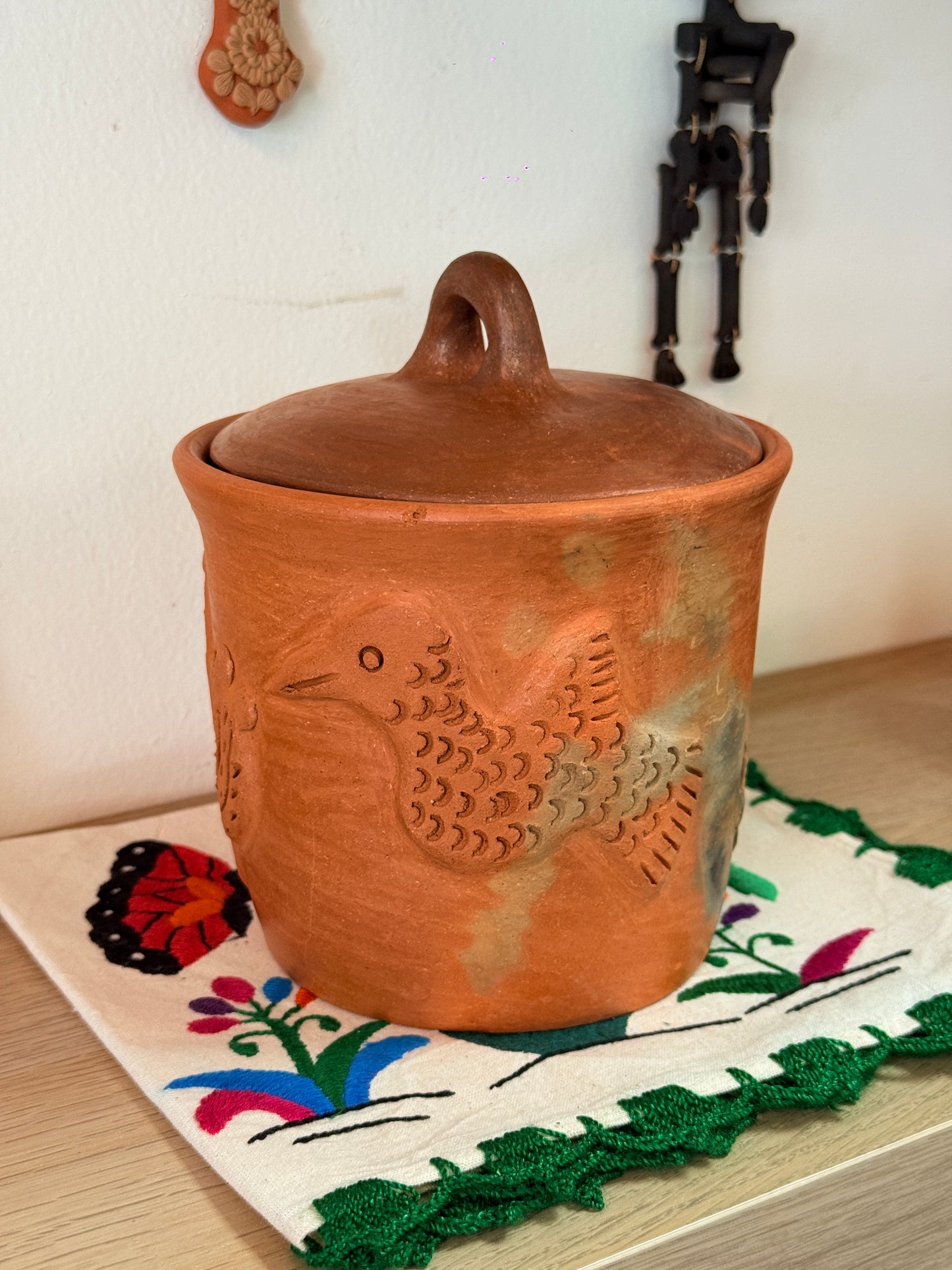 Luna Hummingbird Storage Jar “K”