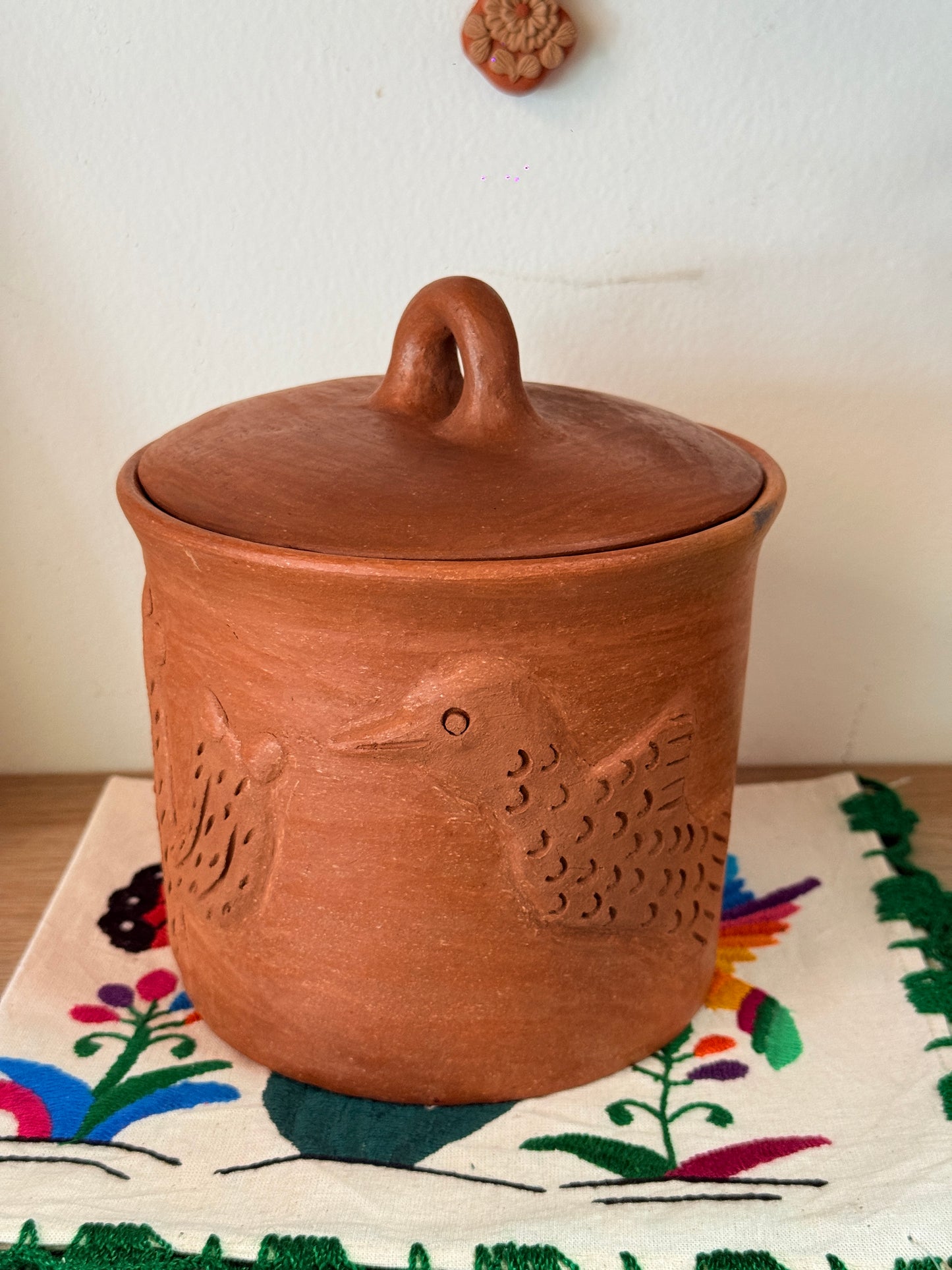 Luna Hummingbird Storage Jar “N”