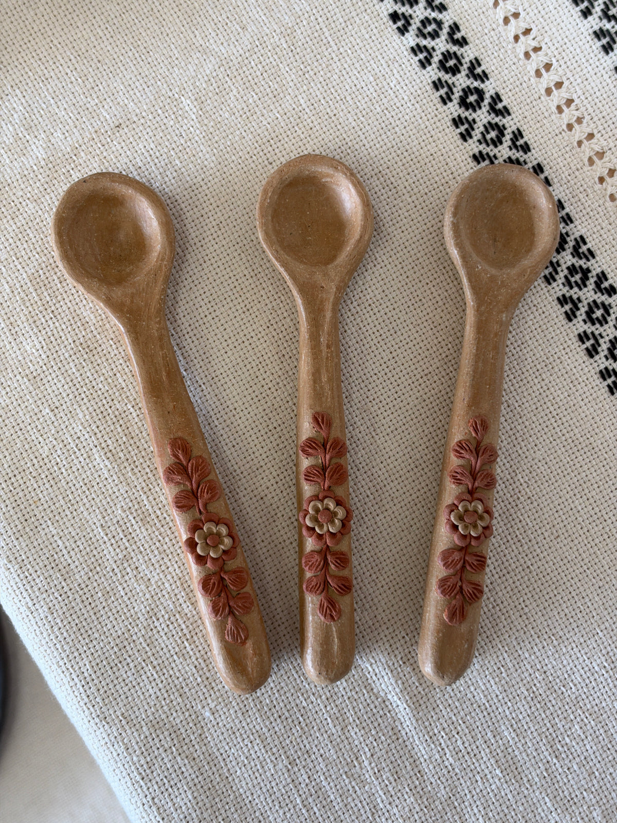 Natural Filigrana Coffee Spoons